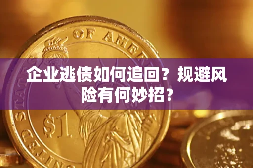 武汉企业逃债如何追回？规避风险有何妙招？