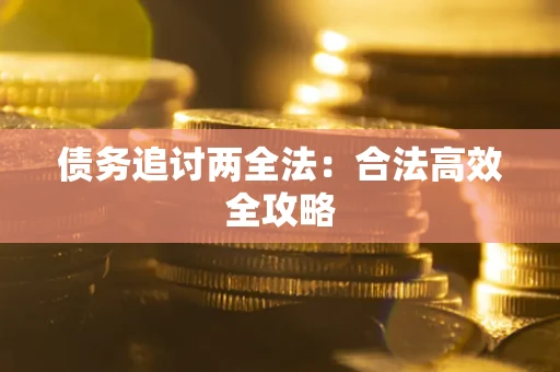 武汉债务追讨两全法：合法高效全攻略