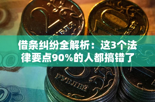 武汉借条纠纷全解析：这3个法律要点90%的人都搞错了