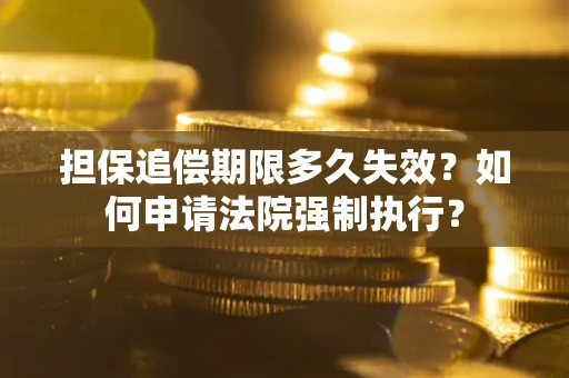 武汉担保追偿期限多久失效？如何申请法院强制执行？
