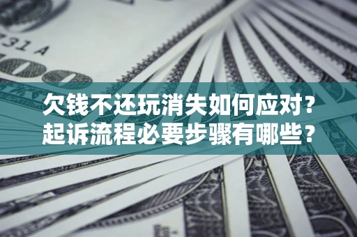 武汉欠钱不还玩消失如何应对？起诉流程必要步骤有哪些？