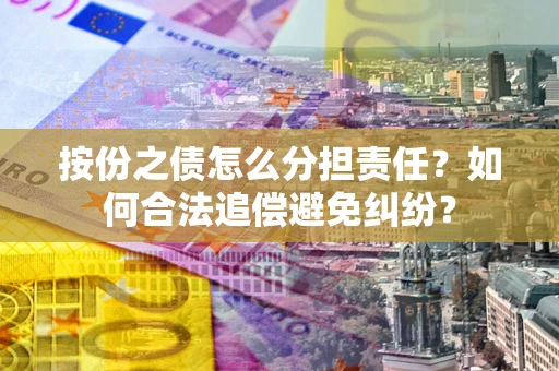 武汉按份之债怎么分担责任？如何合法追偿避免纠纷？